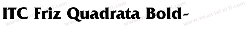 ITC Friz Quadrata Bold字体转换